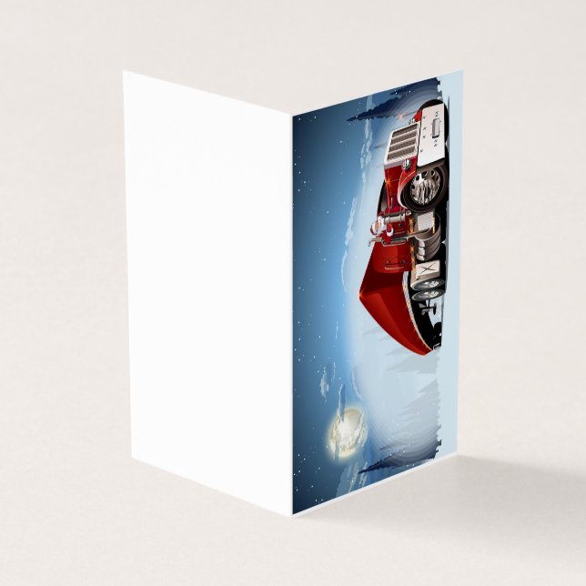 Julhälsningskort Kort (Utsida)