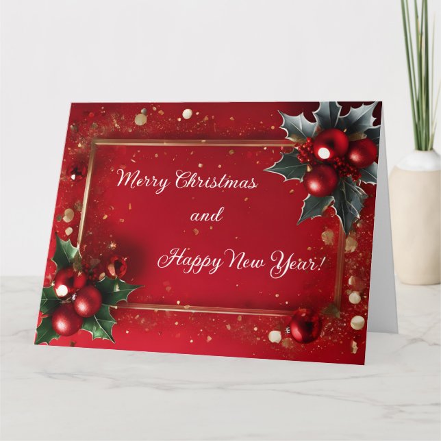 Julhälsningskort Kort (Framsida)