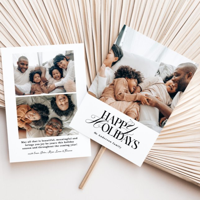 Julhälsningskort | Modernt julfoto-kort Julkort (Skapare uppladdad)