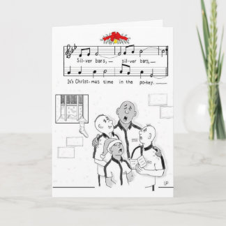 Julhälsningskort och -kuvert "Silver Pub" Helgkort