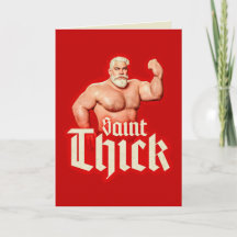 Julhälsningskort Saint Thick