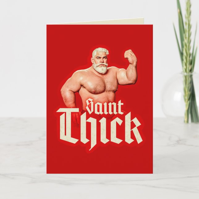 Julhälsningskort Saint Thick Kort (Framsida)