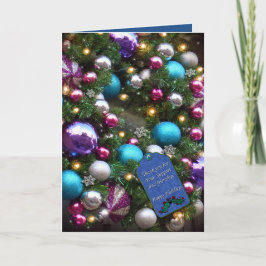 Julhälsningskort Tack för ditt arbete Kort