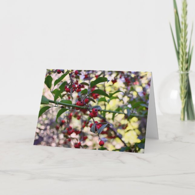 Julhälsningskort Tack Kort (Framsida)