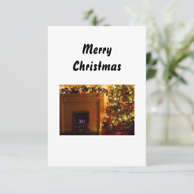 Julhälsningskort Tack Kort (Stående Fram)