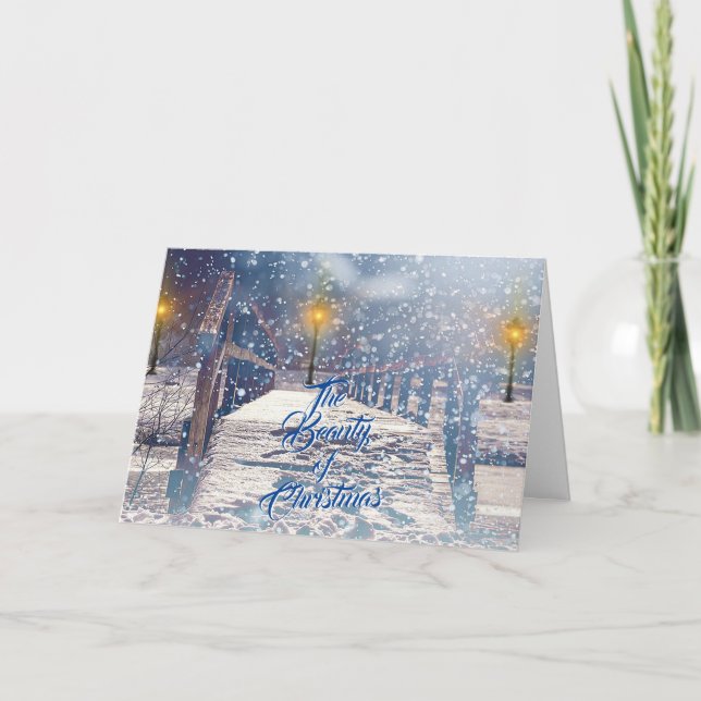 Julhälsningskortets skönhet kort (Framsida)