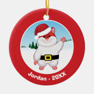 JulHamster Julgransprydnad Keramik