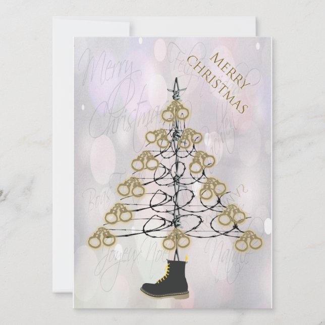 Julhandduken Träd - Jailmatekort Julkort (Framsida)