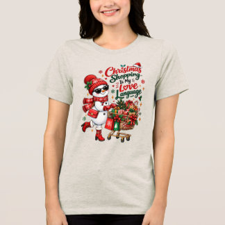 Julhandel är mitt kärleksspråk Snömannen T Shirt