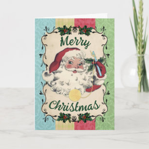 julhandgåva från Santa crochet krok Helgkort