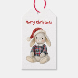 Julharen Santa mössa Presentetikett