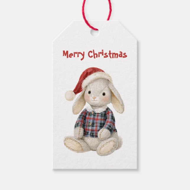 Julharen Santa mössa Presentetikett (Framsidan)