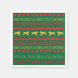 JulHåriget Little Hundar Pappersservett