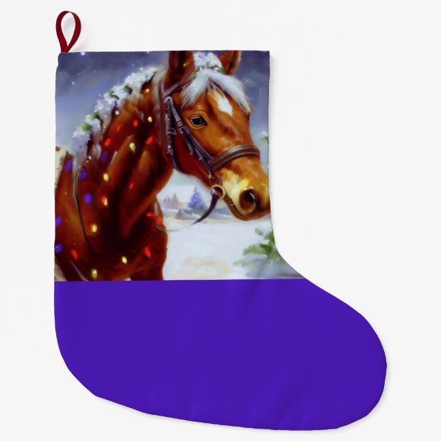 Julhäst 3 stor julstrumpa (Framsidan)