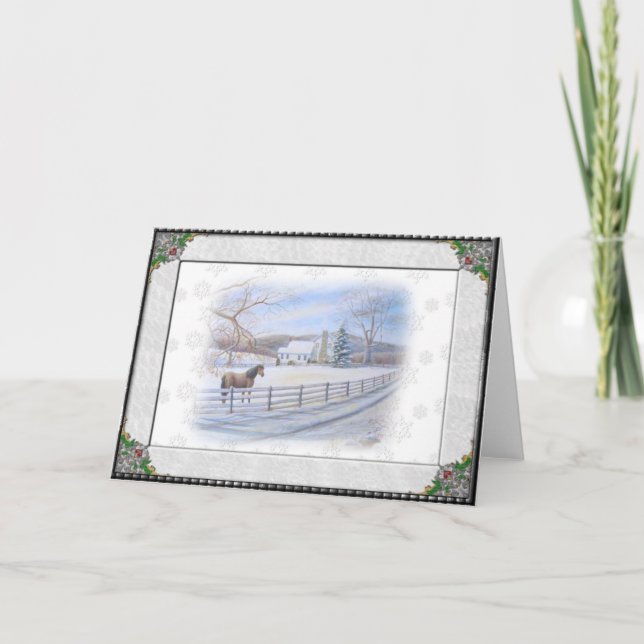 Julhäst Helgkort (Framsida)