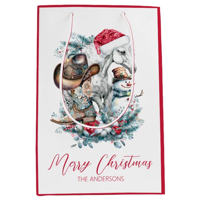 Julhäst i Santa cowboystövlar (Framsidan)