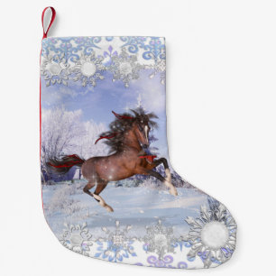 Julhäst och kardinal julklapp liten julstrumpa