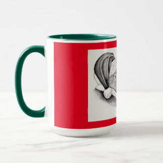 Julhäst och tomte mugg