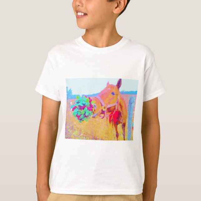 Julhäst T-shirt (Framsida)