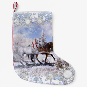 Julhästar, julklapp liten julstrumpa