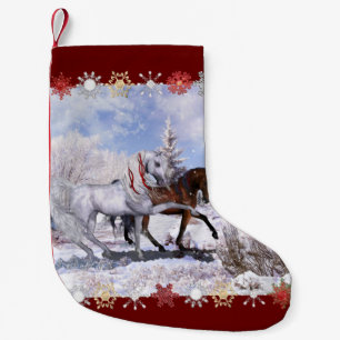 Julhästar och kardinaler liten julstrumpa