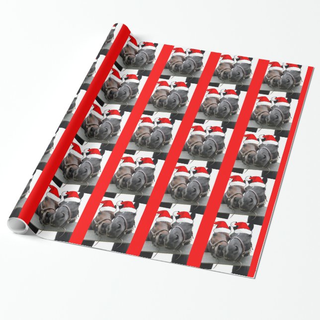Julhästar Presentpapper (Utrullad)