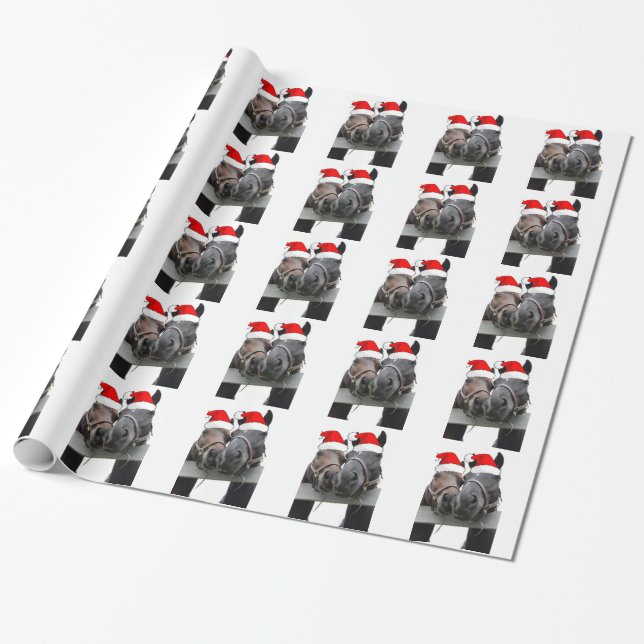 Julhästar Presentpapper (Utrullad)