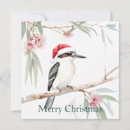 Julhatt australisk kookaburra God Jul Julkort