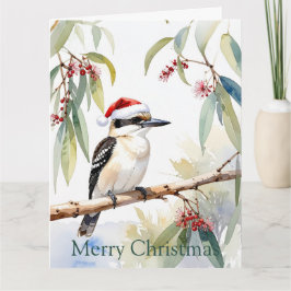 Julhatt australisk kookaburra God Jul Kort