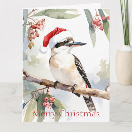 Julhatt australisk kookaburra God Jul Kort
