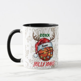 Julhatt Basket Ren Christmas Kul Sport Mugg
