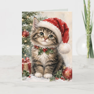 Julhatt Julkatt Helgkort