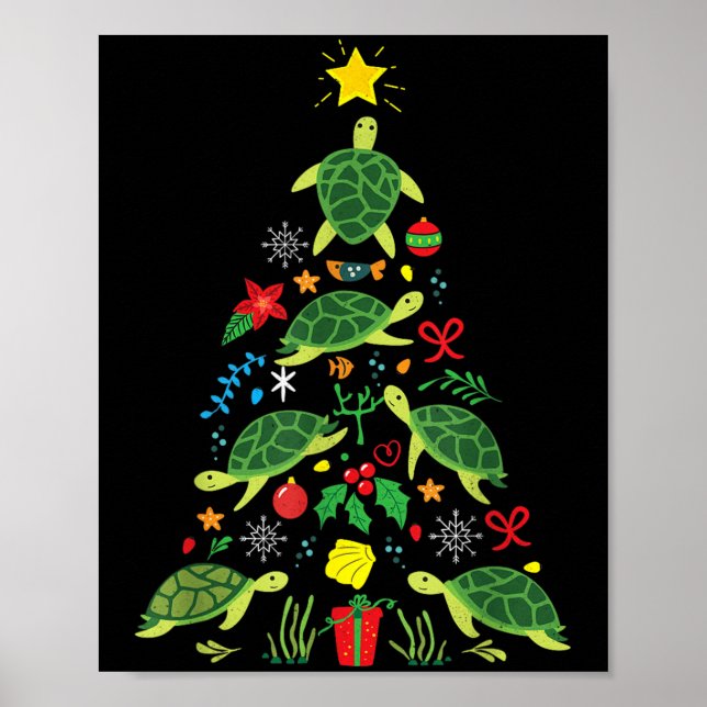 Julhavsköldpadda Gift Co Poster (Framsidan)