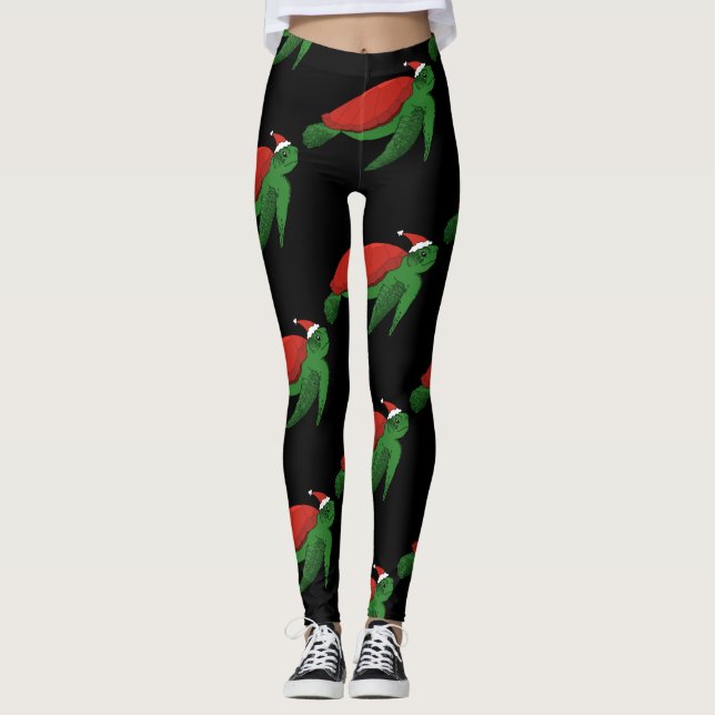 Julhavsköldpadda Leggings (Framsida)