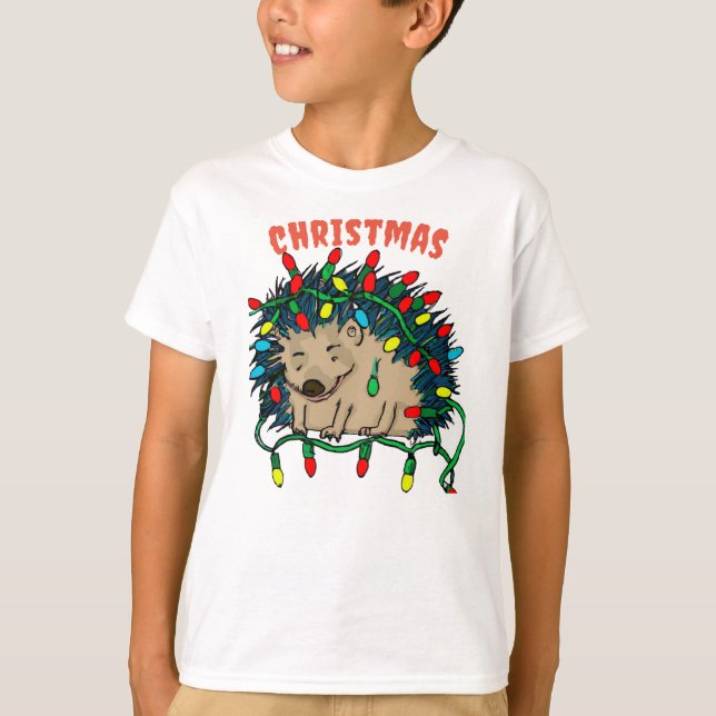 Julhedgehog T Shirt (Framsida)