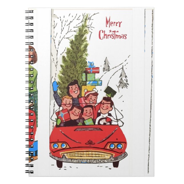 julhelg anteckningsbok med spiral (Framsidan)