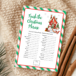 Julhelg Avsluta Julfras Spelet Julkort