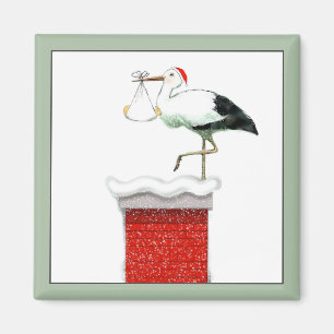 Julhelg December Bebis Magnet