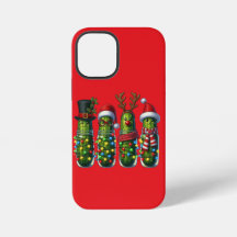 Julhelg Dillpickel Röd iPhone-fodral