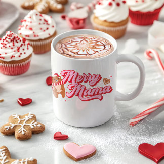 Julhelg för Mamma med spets för kute Kaffemugg