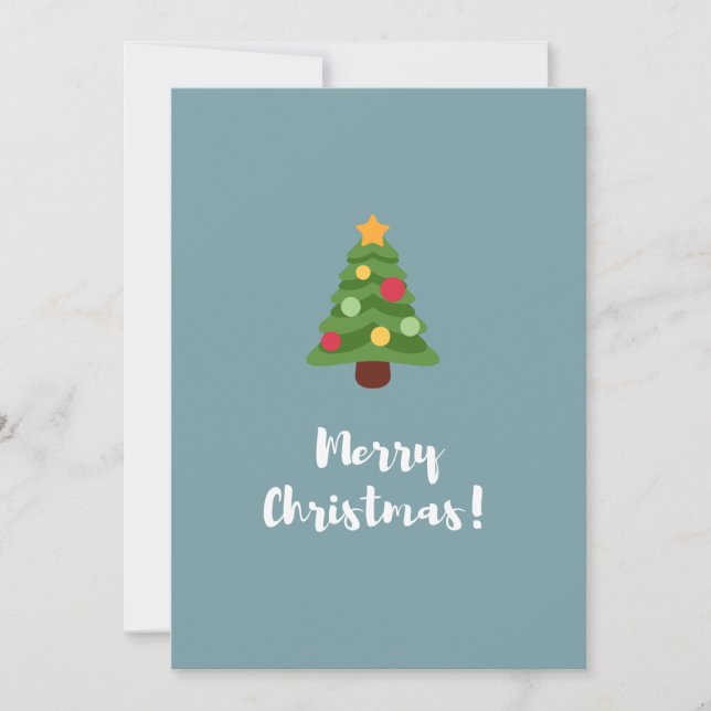 Julhelg, God jul, Julgran Julkort (Framsida)