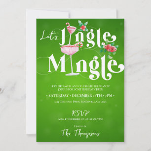 Julhelg Jingle Mingle Julafton jul Party Inbjudningar