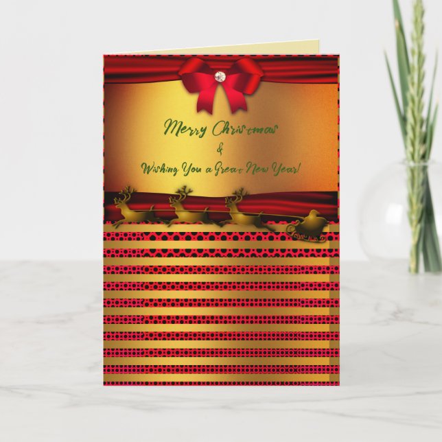 Julhelg/jul - nytt år kort (Framsida)