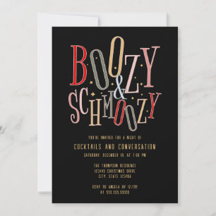 Julhelg Julafton jul Boozy Cocktail Party Inbjudningar