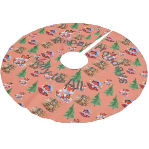 Julhelg Julgransmatta Borstad Polyester