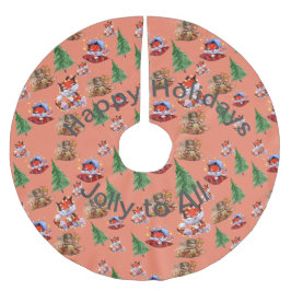 Julhelg Julgransmatta Borstad Polyester