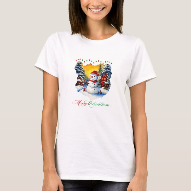 Julhelg julklappar Festive Decor Seaso T Shirt (Framsida)
