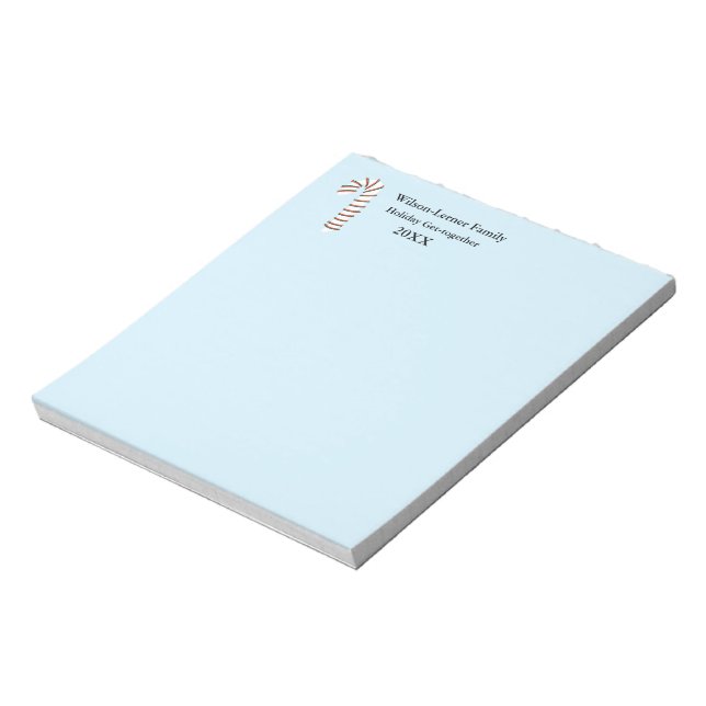 Julhelg Konstnärliga Candy cane Anteckningsblock (Roterad)