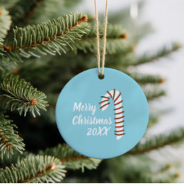 Julhelg Konstnärliga Candy cane Julgransprydnad Keramik