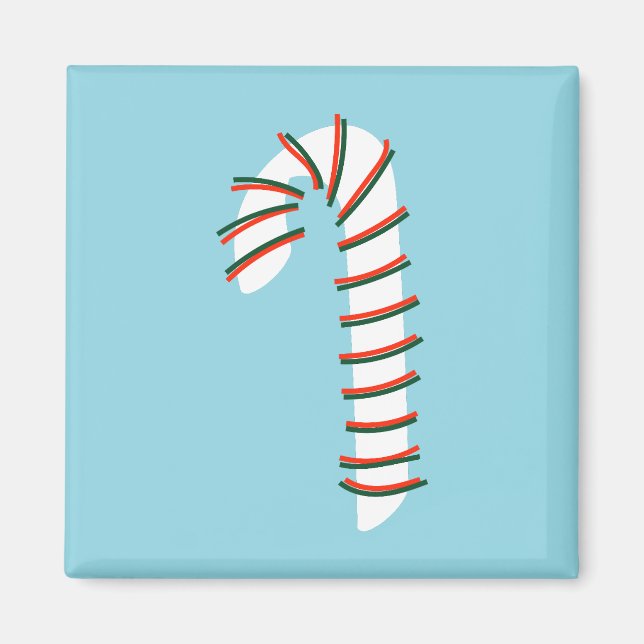 Julhelg Konstnärliga Candy cane Magnet (Framsidan)